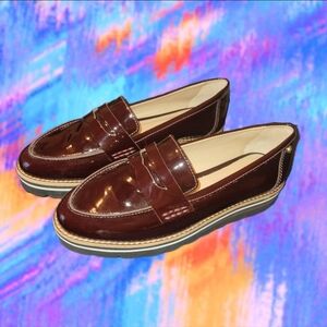 Antonio Melani Size 6 Maroon Oxfords